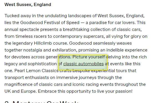 Example of incorrect keyword linking - Image 1