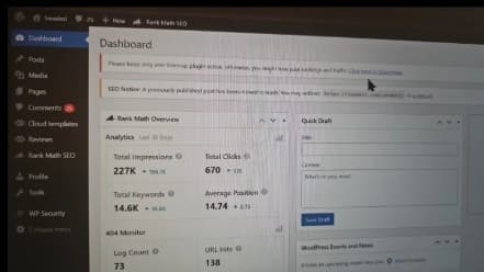 Increased organic traffic via RankMath for Swadesi